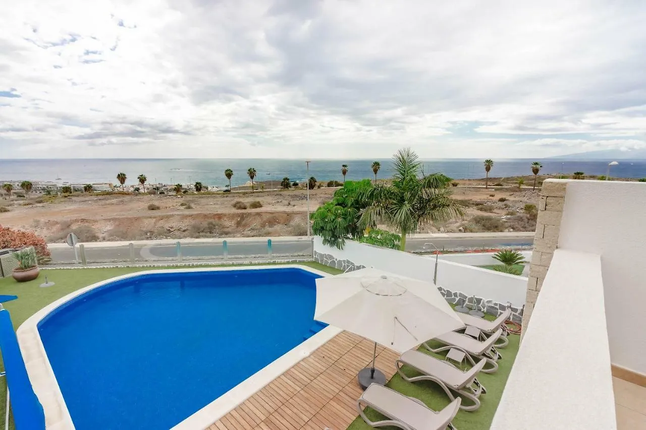 Villa Isabella, Luxury Villa With Heated Pool Ocean View In Adeje, Tenerife Costa Adeje  Spain